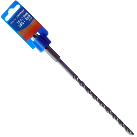 SDS Plus Masonry Drill Bit 7mm x 210mm Hammer Toolpak 